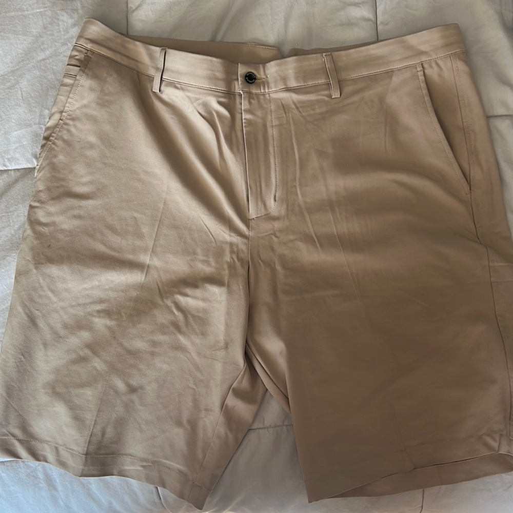 Used Tan Dunning Golf shorts -Size 38